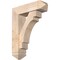Ekena Millwork Merced Arts and Crafts Smooth Bracket w/ Offset Brace, Douglas Fir, 7 1/2"W x 26"D x 34"H BKT0806X26X34MRC03SDF - alternate 1